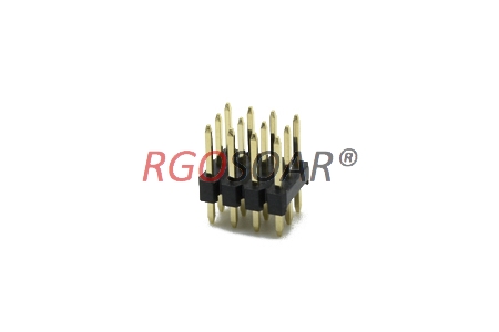 The three row spacing of 180 DEG 1.27mm pin